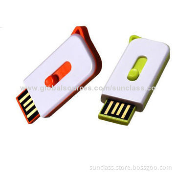 Super Mini Slide USB Flash Drive, New
